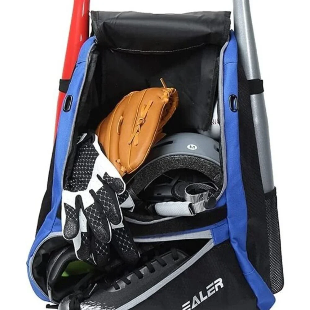 EALER Baseball Softball Blue/Black Bat Equipment Bag